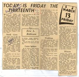 Today is Friday the Thirt...