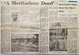 'A Meritorious Deed'