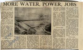 More Water, Power, Jobs
