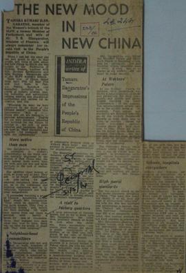 The New Mood in New China