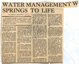 Water Management Springs ...