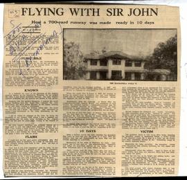 Flying With Sir John