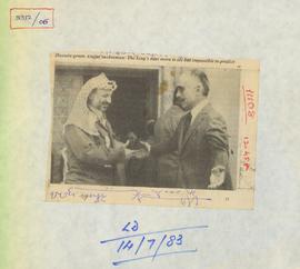 Hussein greets Arafat in ...