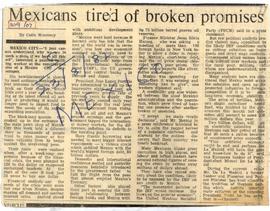 Mexicans Tired Of Broken ...