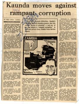 Kaunda Moves Against Ramp...