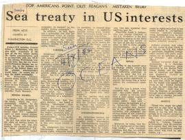 Sea Treaty in US Interests