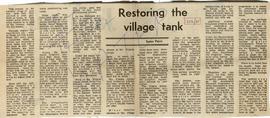 Restoring the Village Tank