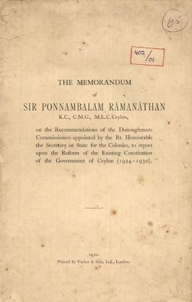 Sir Ponnambalam Ramanathan