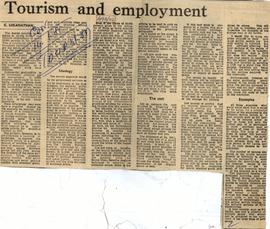 Tourism and employment