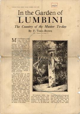 In the Garden of Lumbini