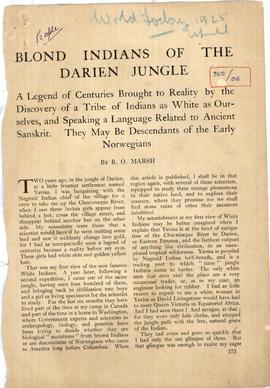 Blond Indians Of The Dari...
