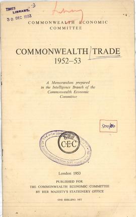 Commonwealth Trade 1952-53