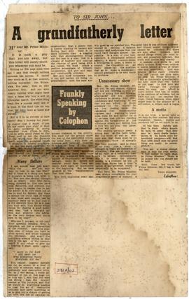 A grandfatherly letter