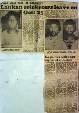 Lankan Cricketers Leave o...