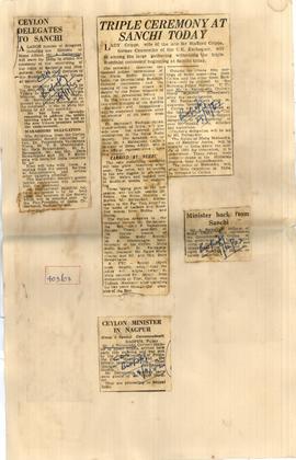 Ceylon Delegates to Sanchi