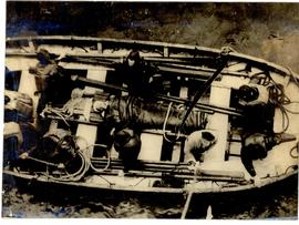 Rescued from Blazing Ship...