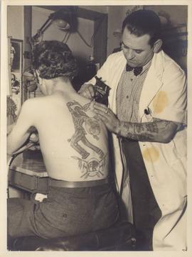 Red Indians Tattooed on Skin