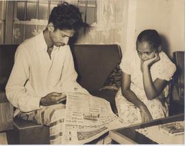 Sirisena Reading the Lank...