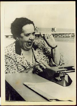 ELSA MAXWELL AT FILM FEST...