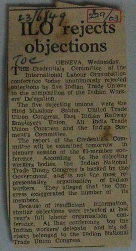 ILO rejects Objections