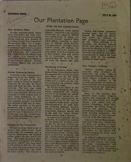 Our Plantation Page