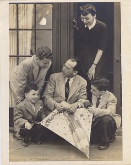 Dr. Jonas.E.Salk with his...