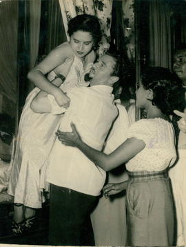 The Girl is being given a...