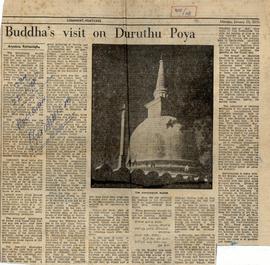 Buddha's Visit On Duruthu...