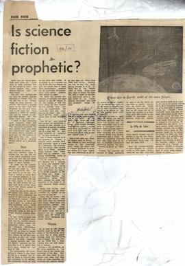 Is Science Fiction Prophe...