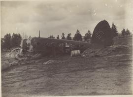 A German Enemy Bomber Sho...