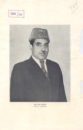 Mr.Mir Qasim - Minister o...