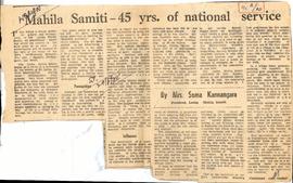 Maila samiti-45 yrs.of na...