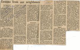 Lessons From Our Neighbours
