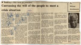 Seeking A Fifth Term As P...