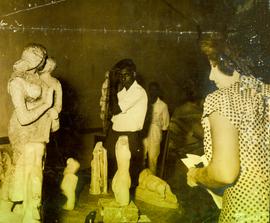 Visitors Viewing Models a...