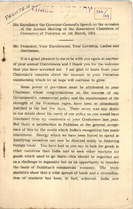 His Excellency the Govern...