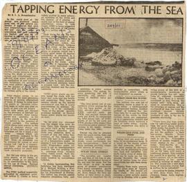 Tapping Energy From The Sea