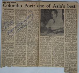 Colombo port:one of Asia'...
