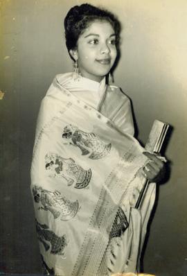 Doris Fernando modling a ...