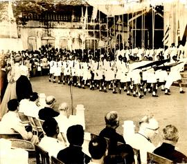 SCHOOLBOYS and girls from...