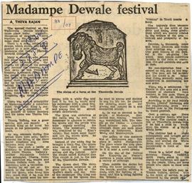 Madampe Dewale Festival