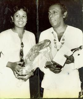 Malini Fonseka with Joe A...