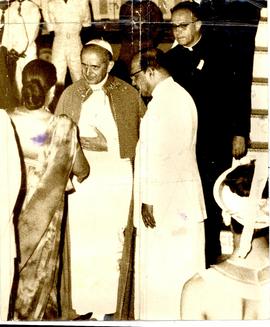Pope Paul Being Greeted o...