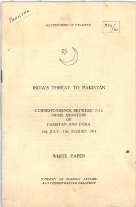 India's Threat to Pakistan
