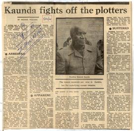 Kaunda Fights Off Plotters