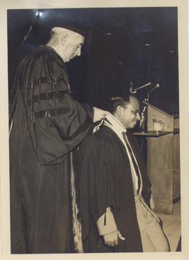 receives degree in canada
