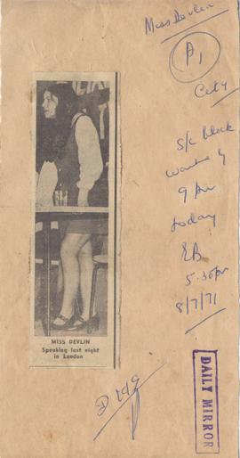 Miss.Bernadette Devlin