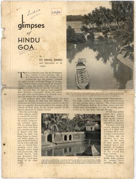 Glimpses of Hindu Goa