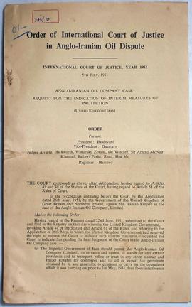Order of internal Court o...