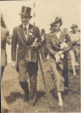 Earl and Fiancee at Ascot